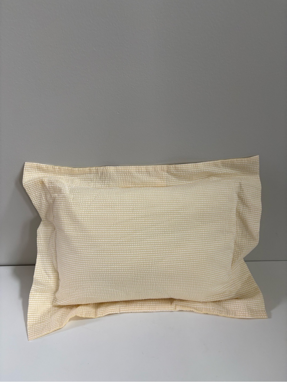 Peacock Alley Baby Vintage Cottagecore Yellow Seersucker Pillow Sham Nursery